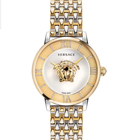 Versace 38mm Two Tone Watch! New!